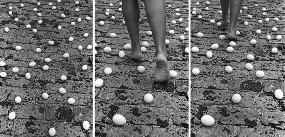 Between Lives by Anna Maria Maiolino, from the series "Photopoemaction" 1981/ 2010