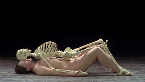 'Nude with Skeleton', 2005 by Marina Abramović