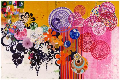 Beatriz Milhazes, 'O Diamante', 2002, Acrylic on canvas