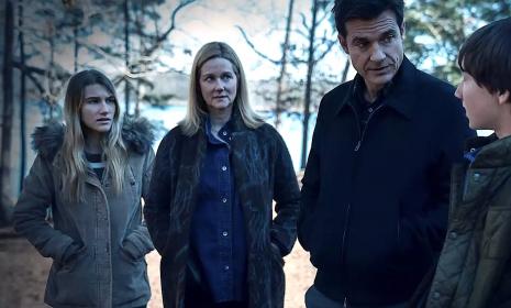 The Byrdes (from left): Sofia Hublitz, Laura Linney, Jason Bateman and Skylar Gaertner
