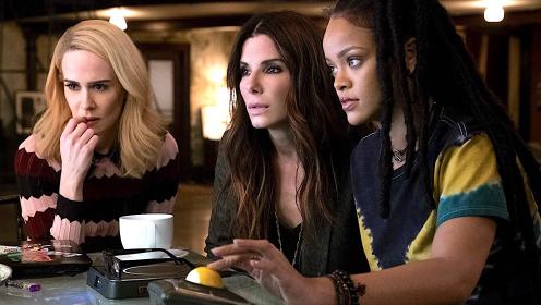 Debbie Ocean (Sandra Bullock, centre) with Nine Ball (Rihanna) and Tammy (Sarah Paulson)