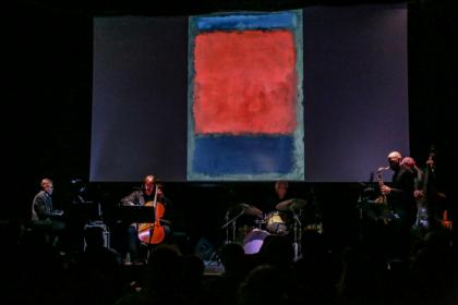 Five players and one of nine Rothkos
