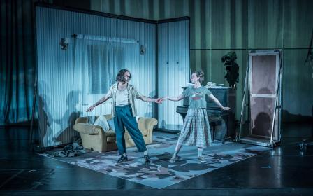 Felice and Clare (Zubin Varla and Kate O'Flynn) attempt to dance their cares away