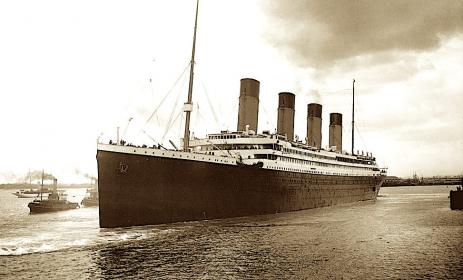 The incredible but doomed Titanic sets sail