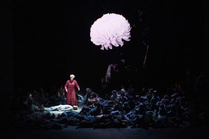 Drop, drop slow tears: Emma Bell as the soprano soloist in Britten's War Requiem