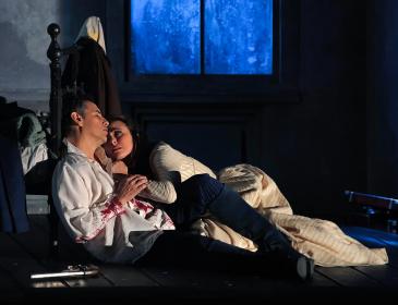Juan Diego Flórez as Werther expires in the arms of Isabel Leonard as Charlotte