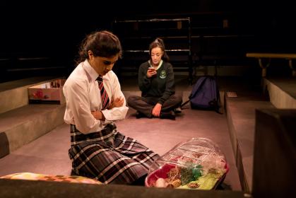 Sibling differences: Tanvi Virmani and Shala Nyx in ‘Two Billion Beats’.