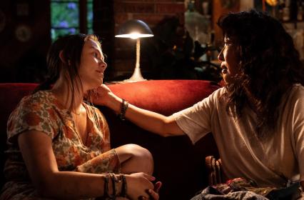 All things must pass: Kiah (Keira Jang) and Ellie (Sandra Oh)
