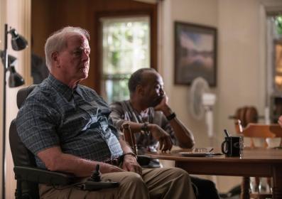 Pitiable: Francis Guinan and K Todd Freeman in 'Downstate'