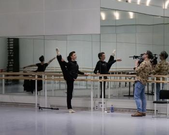 'Here I was at point blank range, staring at them as though at a Degas': Richard Macer films rehearsals with Vadim Muntagirov