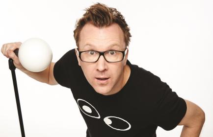 Jason Byrne headlined the show from his bathroom