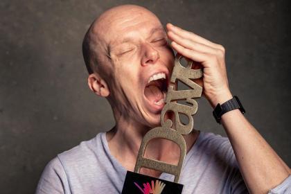Best comedy show winner Jordan Brookes