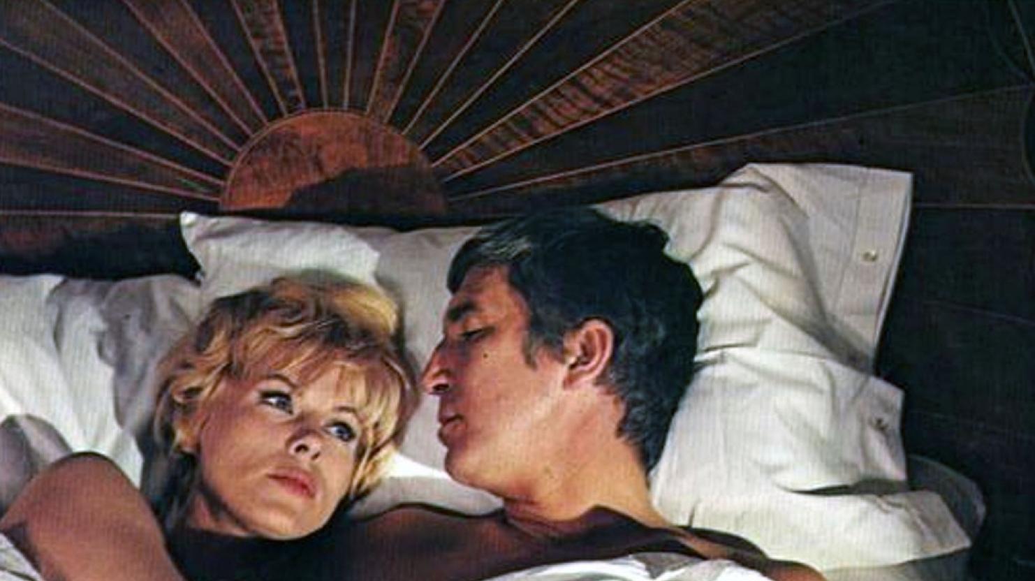 Patrick O'Neal and Bibi Andersson in 'The Kremlin Letter': as bleak a movie as John Huston ever made