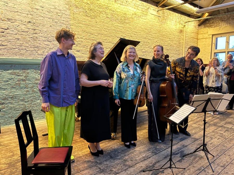 Schubertiade performers at the Ragged School Museum