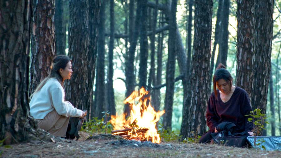 Yangchen and Bhuti exchange bitter words in "Bardo: In Between"