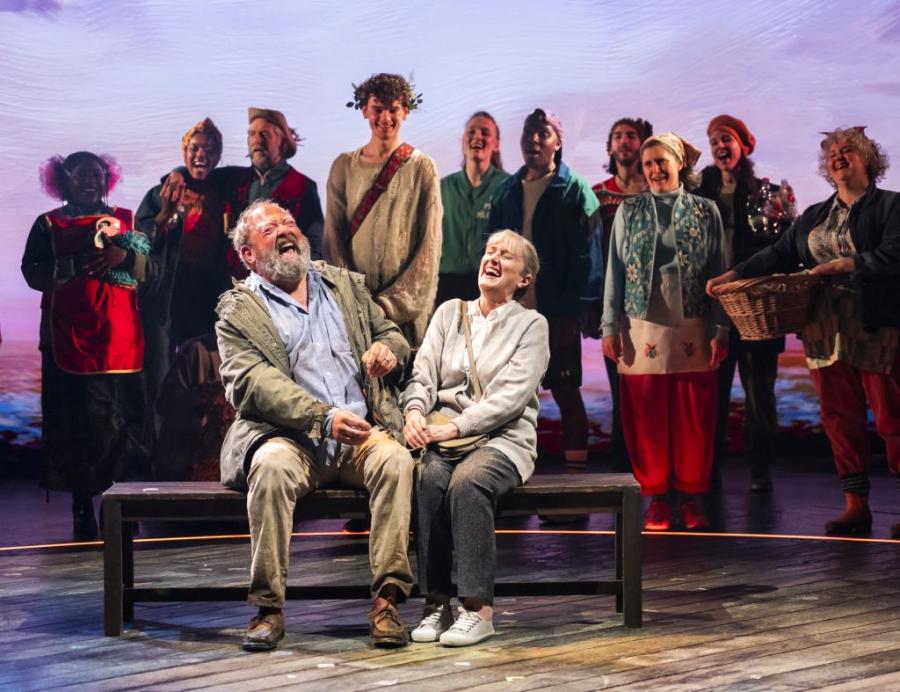 Mark Addy and Jenna Russell as Harold and Maureen Fry