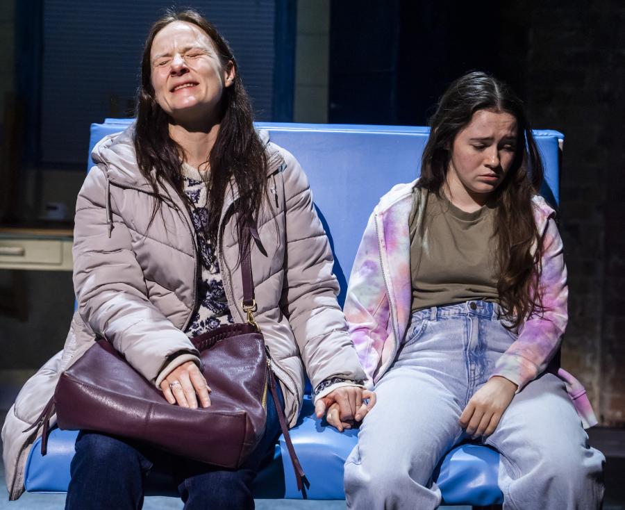 Jade Williams as Anna, Clara Read as Lilya in Taken from Ukraine Unbroken