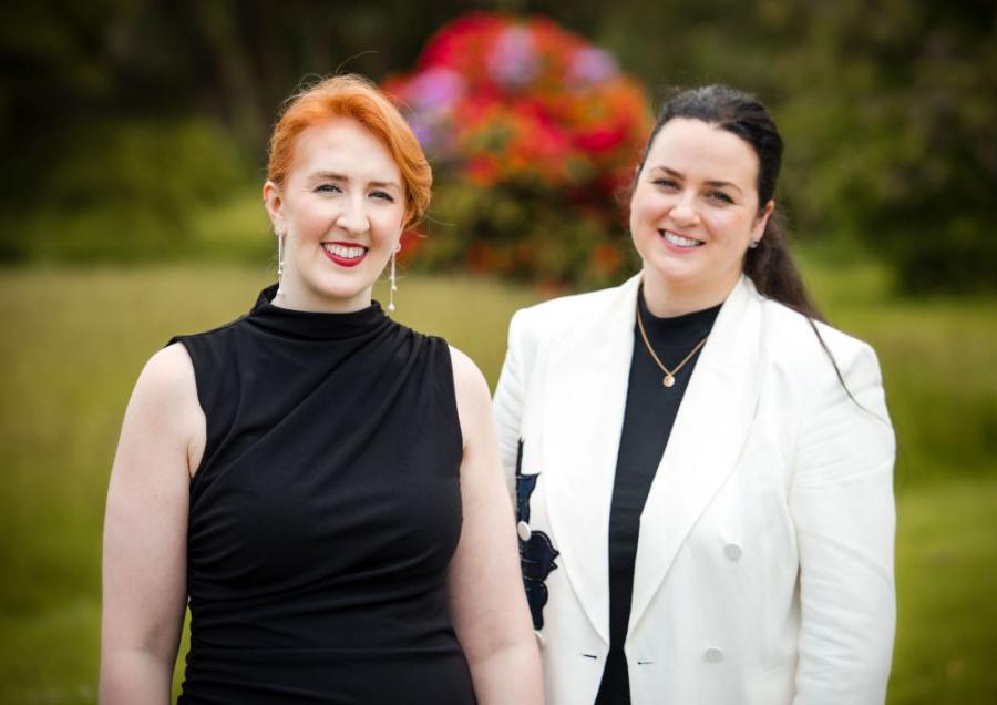 Gemma Ni Bhriain and Maire Carroll at Tourin House