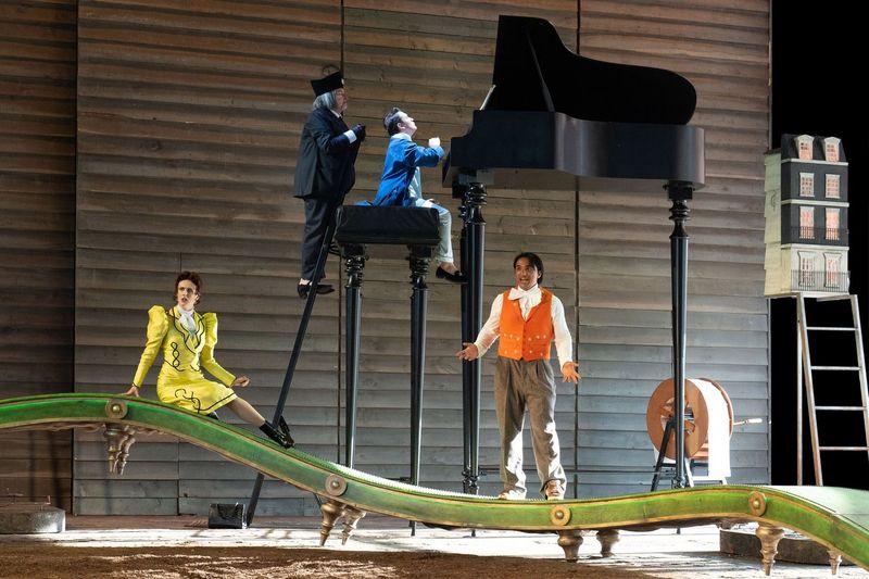 Scene from Wilde's The Importance of Being Earnest at Garsington
