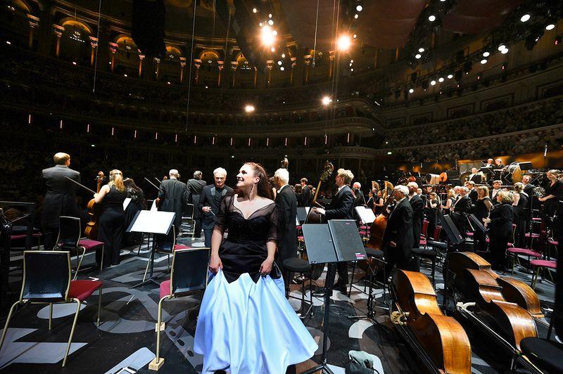 Louise Alder after her Prom performance