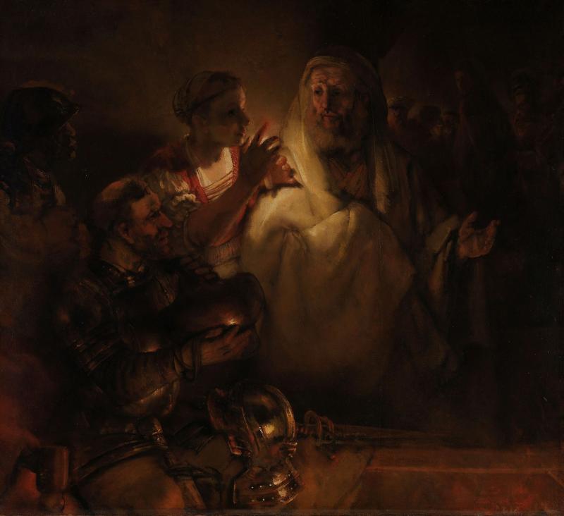 Rembrandt, 'The Denial of St Peter', The Denial of St Peter, 1660 (c) Rijksmuseum