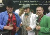 A happy trio at the Great British Beer Festival 