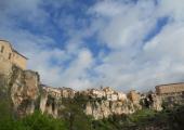 Houses perched precariously in the medieval town of Cuenca