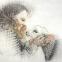 Donna Fleming's 'Julia with rescued sheep'
