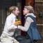 Michelle Terry as Hamlet, left, with Catrin Aaron as Horatio