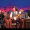 Putting on a brave face: Mr Pickles guests on 'Conan'