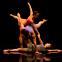 Three's company: Jules Cunningham (on the floor) with Harry Alexander and Melanie Chisholm in 'how did we get here?'