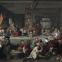 William Hogarth (1697-1764), The Humours of an Election, 1: The Election Entertainment. Oil on canvas, 1754-55