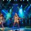 Rolling on the river: Adrienne Warren (centre) as Tina Turner