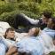 Innocent? Ella Purnell, Eleanor Tomlinson, Anthony Boyle and Crystal Clarke in 'Ordeal by Innocence'