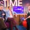 All about the skirt: Simon (Tim Key), Alan Partridge (Steve Coogan), fashion expert Tommy Chaucer (Seb Cardinal