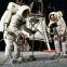 Neil Armstrong and Buzz Aldrin practicing their famous steps