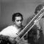 Ravi Shankar in the 1940s, in his late 20s, playing his "Kanal Lal" sitar