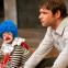 Clowning around: Christopher Coghill and Helen Mortimer in 'Drowning on Dry Land'