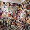 Recreation at the Barbican of the bar at Cabaret Fledermaus, designed by Josef Hoffmann