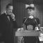 Will you marry me?: Guy Middleton and Audrey Hepburn in 'Laughter in Paradise'.