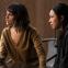 Far out: Eiza Gonzalez as Auggie Salazar, Jess Hong as Jin Cheng