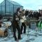 The Beatles on the Apple rooftop at 3 Savile Row, 30 January 1969