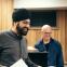 Jasdeep Singh Degun and Laurence Cummings in rehearsal for 'Orpheus'