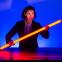 Saturated in colour: Irene Allan in the visually stunning Coriolanus Vanishes at the Traverse Theatre