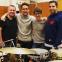 Colin Currie, Samson Tsoy, Pavel Kolesnikov and Sam Walton at a rehearsal