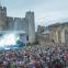 Caerphilly Castle proved to be a star of the show