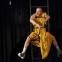 Dickie Beau in 'Showmanship' - hanging around waiting for the next voice to arrive
