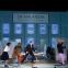 Norina (Kelli-Ann Masterson), Ernesto (Patrick Kabongo) and Malatesta (Ben McAteer) corner Don Pasquale (Graeme Danby)