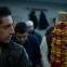 Riz Ahmed (left) as Zed, stalked by the hallucinatory Tuba Tek Singh