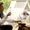 Ethan Hawke as John Brown, with Joshua Caleb Johnson as Henry